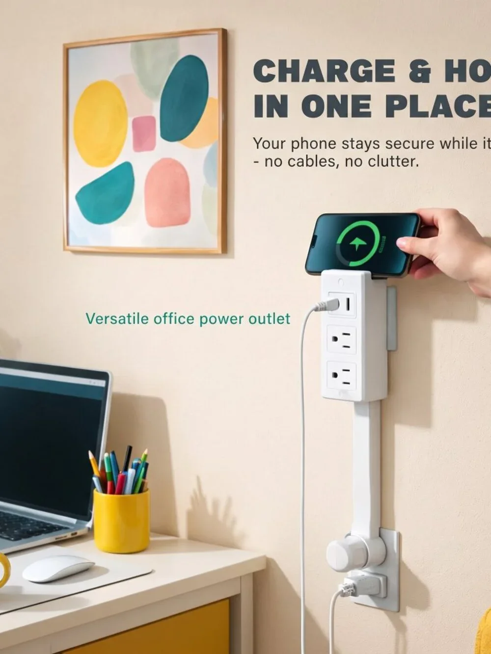 Electrical Outlet Extender Stick – Extendable Wall Outlet Extension for Hard